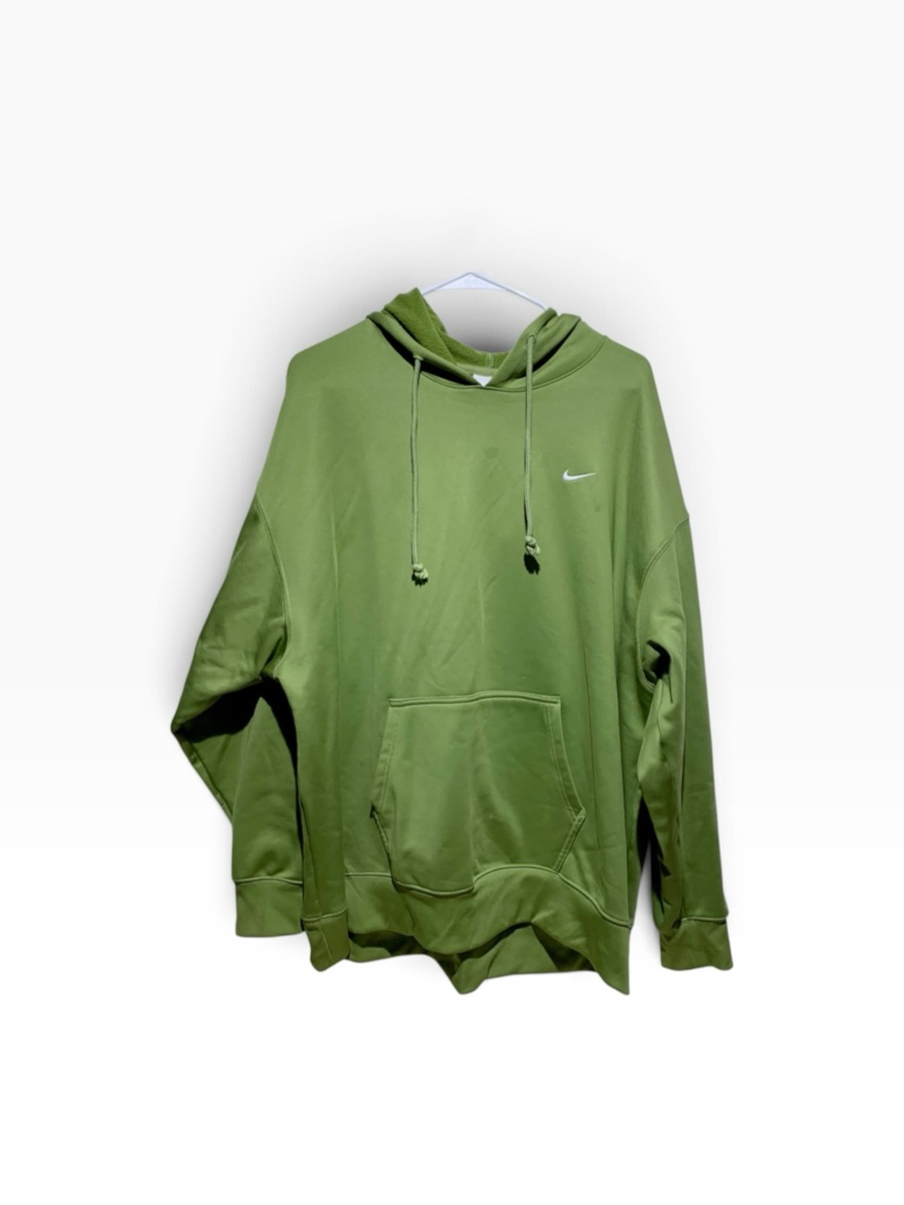 Womens Nike Therma Fit Olive Green Pullover Hoodie Sz 3XL